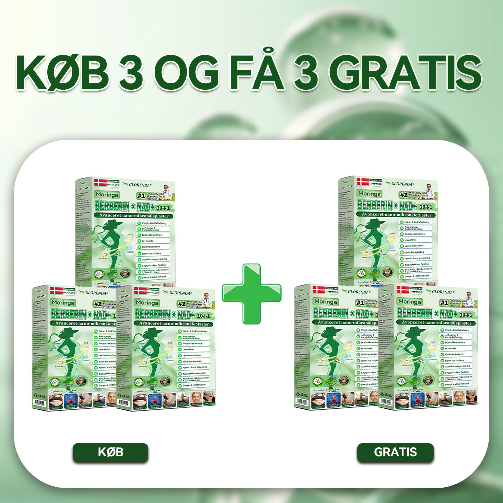 𝑶𝒇𝒇𝒊𝒄𝒊𝒆𝒍 𝑩𝒖𝒕𝒊𝒌 |  🌳🌳𝐆𝐋𝐎𝑹𝑬𝑵𝐃𝗔® 𝑴𝒐𝒓𝒊𝒏𝒈𝗮 · 𝗕𝗲𝗿𝗯𝗲𝗿𝗶𝗻 × 𝑵𝐀𝐃⁺ 𝟏𝟎-𝐢-𝟏 𝗔𝗱𝘃𝗮𝗻𝗰𝗲𝗿𝗲𝘁 𝙉𝙖𝙣𝙤-𝙈𝙞𝙠𝙧𝙤𝙣𝙖̊𝙡 𝙋𝙡𝙖𝙨𝙩𝙚𝙧 🇩🇰 (Kun én gang om dagen – synlige forandringer på 7 dage)